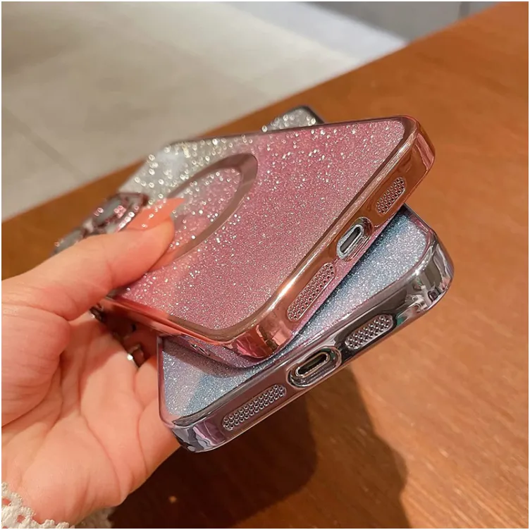 Maska Mag Case Electroplated za iPhone 15 Pro Max crna