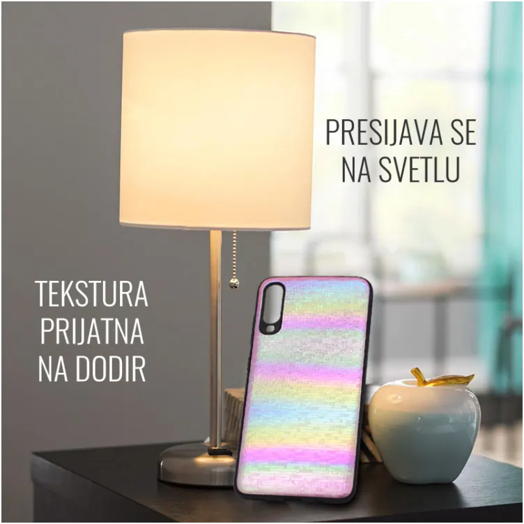 Maska Rainbow Mosaic za Samsung M10 pink