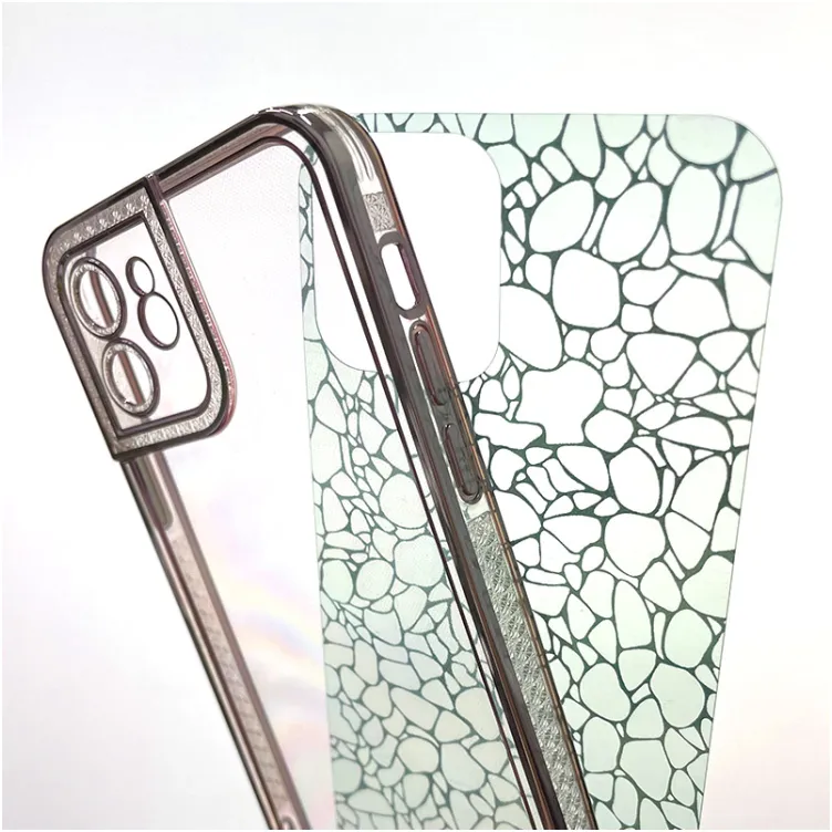 Maska Flash Drill za iPhone 12 srebrna