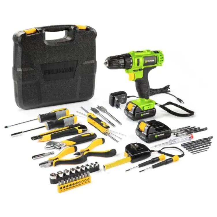 Akumulatorska bušilica FIELDMANN FDV 10205-51AR + pribor (51 delova)