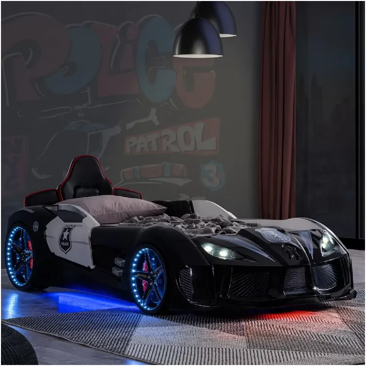 Auto krevet POLICE FULL LED MS sa vratima