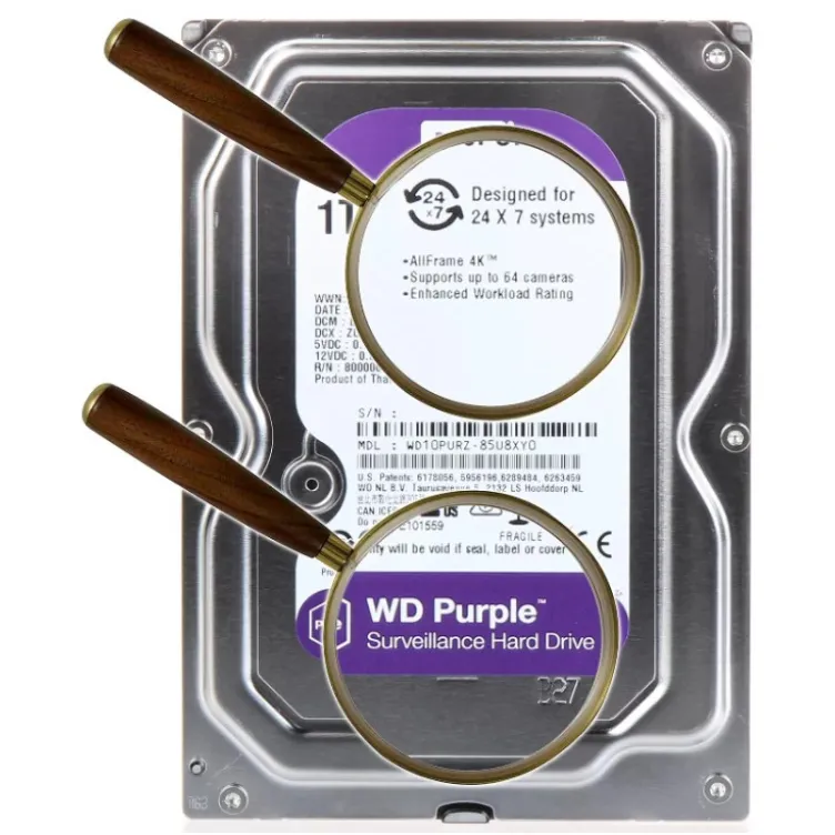 HDD 3.5 * 1TB WD10PURZ WD Purple 24/7 5400RPM 64MB SATA3