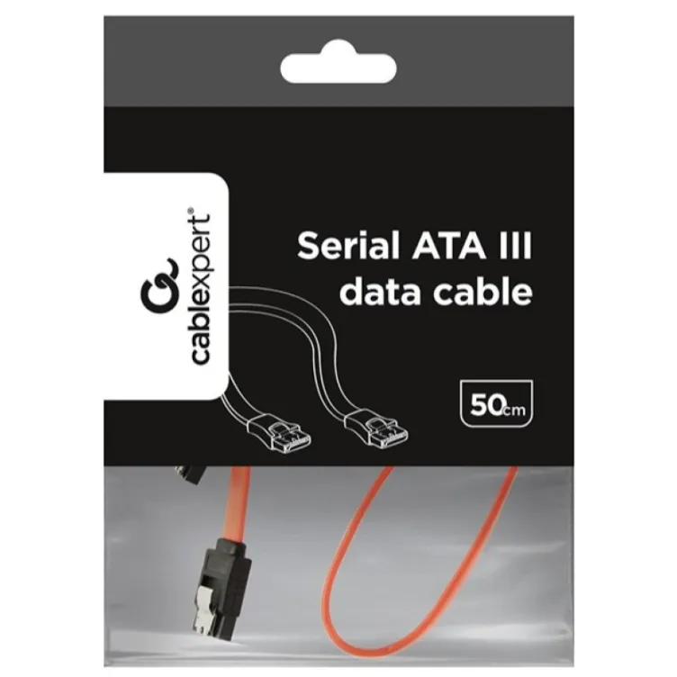 CC-SATAM-DATA Gembird Metal clips, Serial ATA data kabl flat 0.5m A