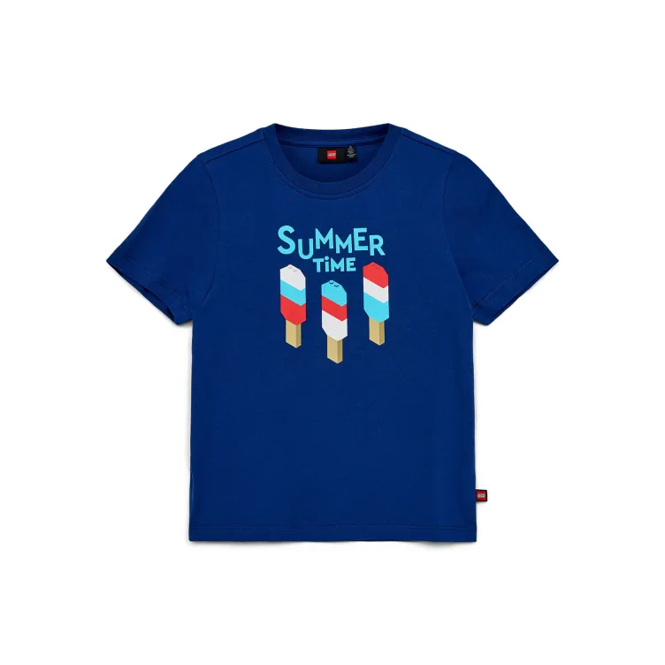 LEGO Iconic majica kratkih rukava, teget - 152