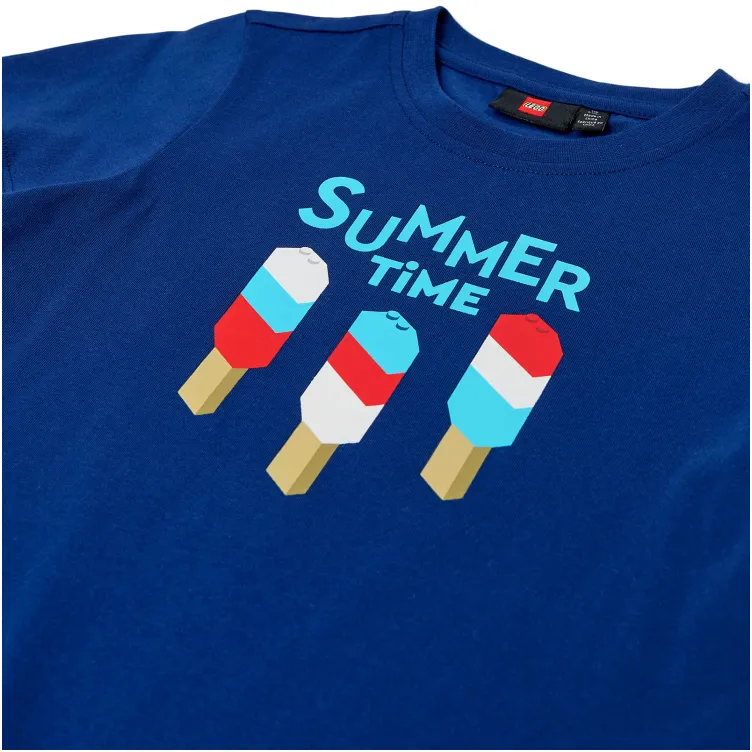 LEGO Iconic majica kratkih rukava, teget - 152