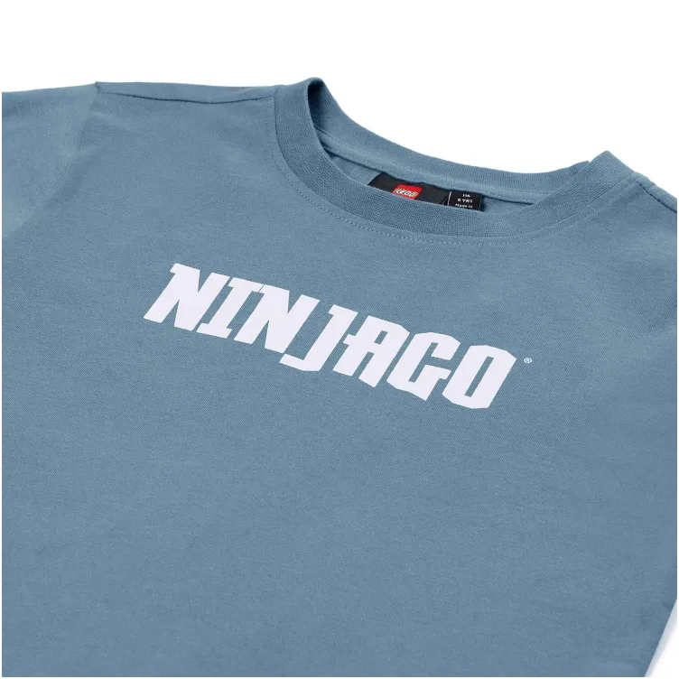 LEGO NINJAGO majica kratkih rukava, prašnjavo plava - 134