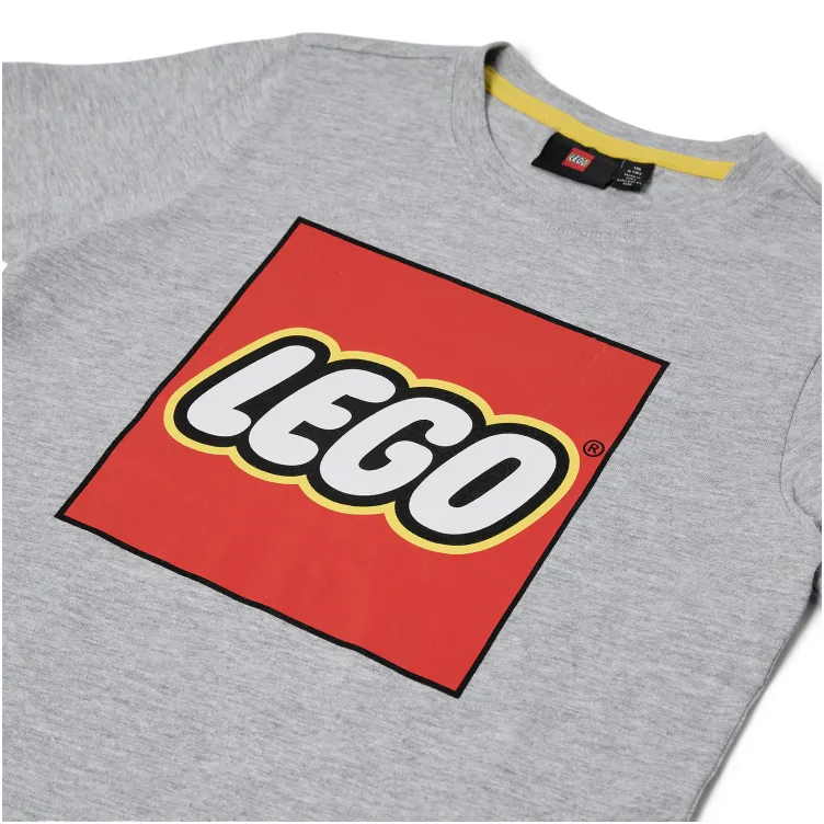 LEGO Iconic majica kratkih rukava, melirano siva - 104