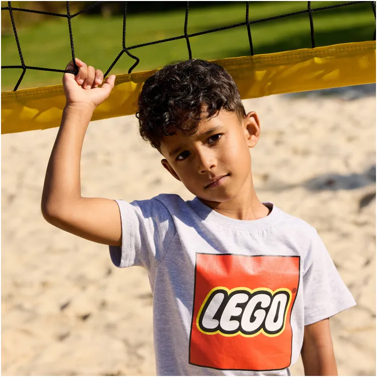 LEGO Iconic majica kratkih rukava, melirano siva - 104