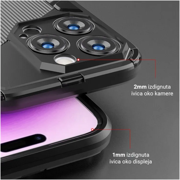 Maska Bibercas za Huawei Nova 11i crna