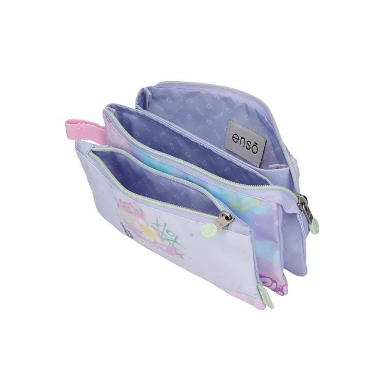 ENSO NEW VIBES prazna pernica sa 3 pregrade