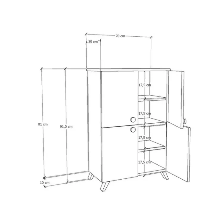 Stilski cipelarnik 4 vrata