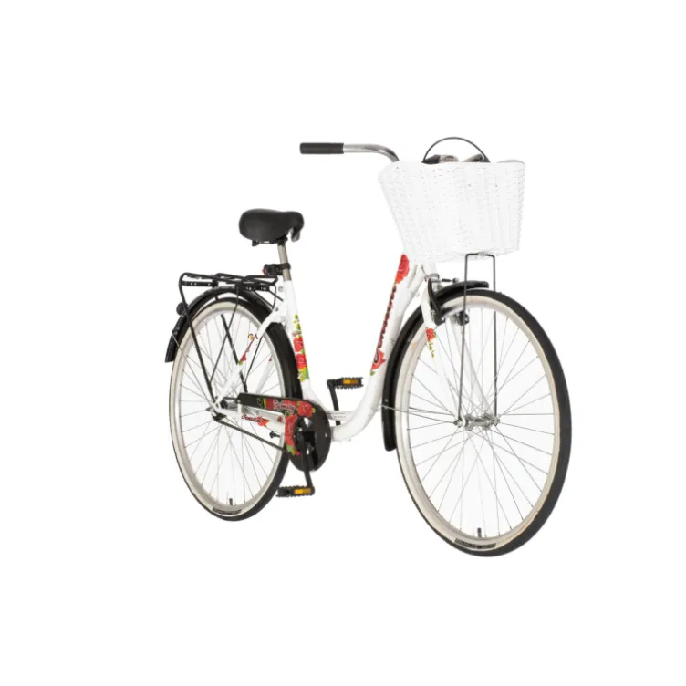 Bicikl venssini diamante 28" belo crveni 1 brzina