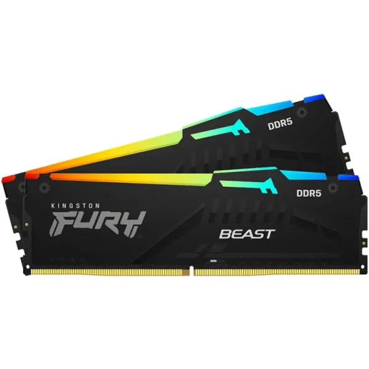 RAM DDR5 Kingston 64GB (2x32GB kit) 6000MHz Fury Beast RGB KF560C30BBEAK2-64