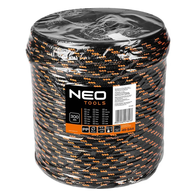 Pleteni polipropilenski kanap Ø8 - 300m - NEO TOOLS (49-944)