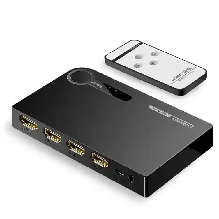 HDMI switch 3x1 3D 4K Ugreen + Daljinski