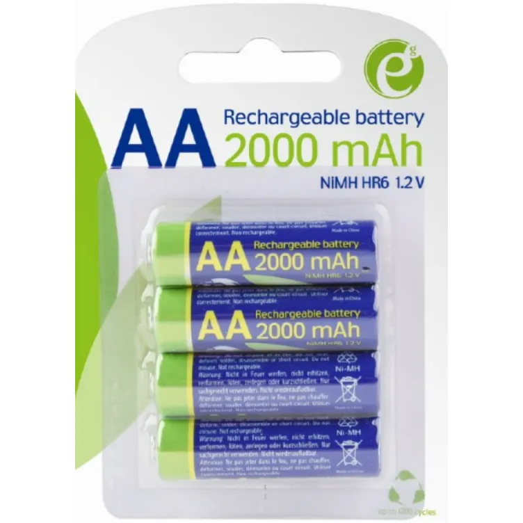EG-BA-AA20R4-01 ENERGENIE 2000mAh AA, PAK4 CK, ready-to-use PUNJIVE NiM baterije (rec