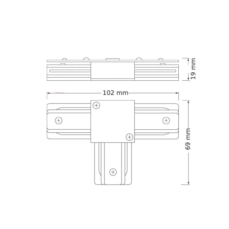 OSRAM bela T spojnica za monofaznu šinu
