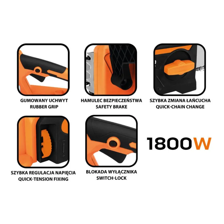 Električna lančana testera 1800 W, 405 mm – NEO TOOLS 04-632