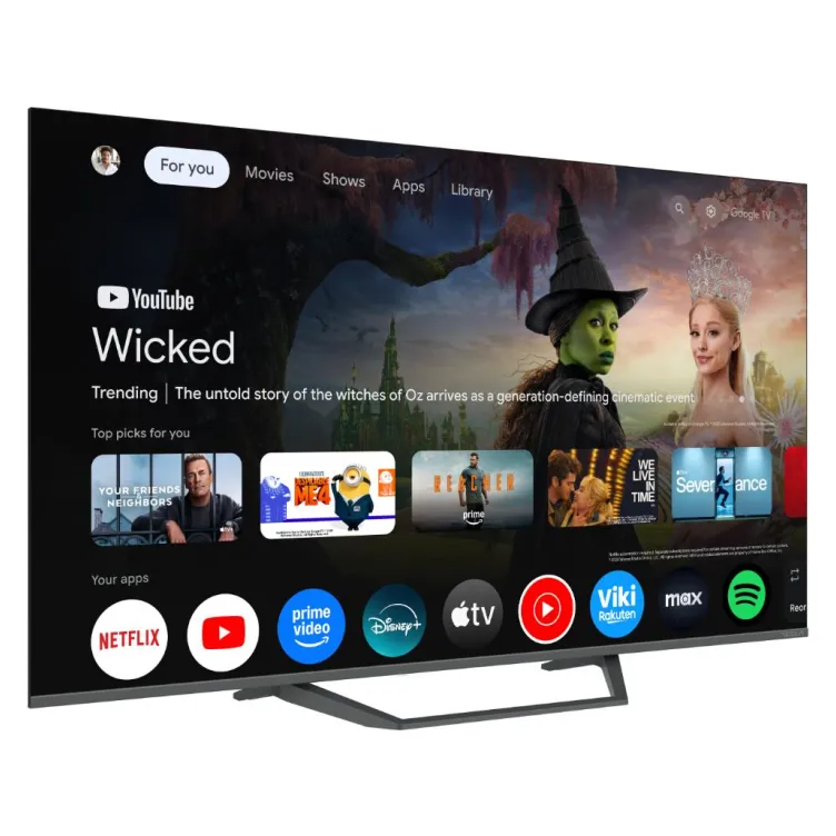 Televizor TESLA Q55E655GUS/QLED/55"/4K/Smart/Google TV/siva