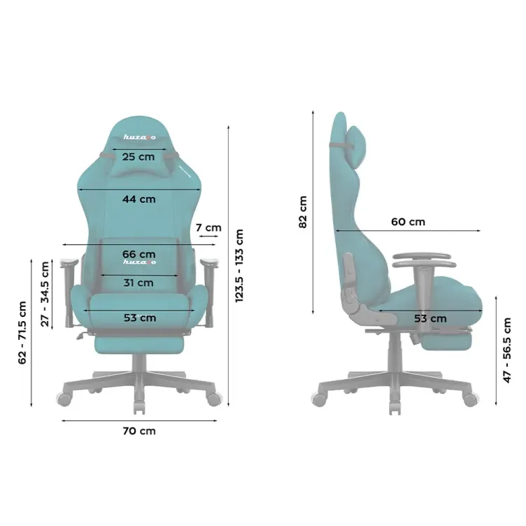 Huzaro Force 5.7 Teal Gaming stolica