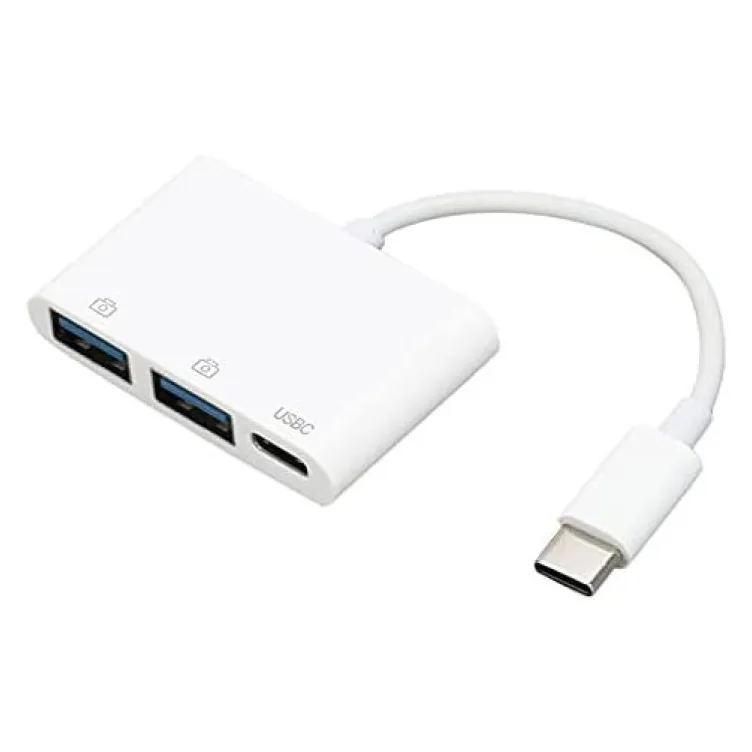 Adapter TIP C na 2xUSB 3.0+TIP C