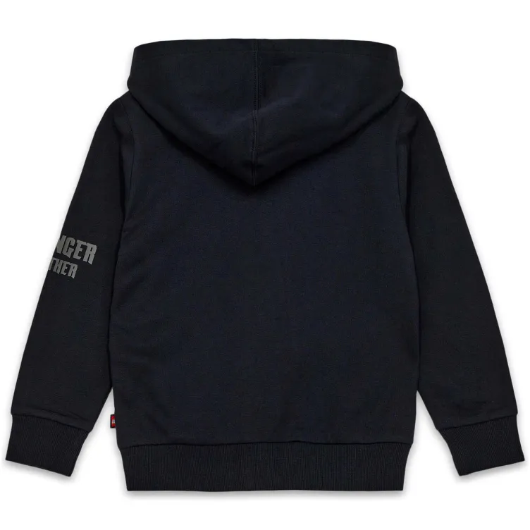 LEGO Ninjago duks sa rajsferšlusom i kapuljačom, crna - 98