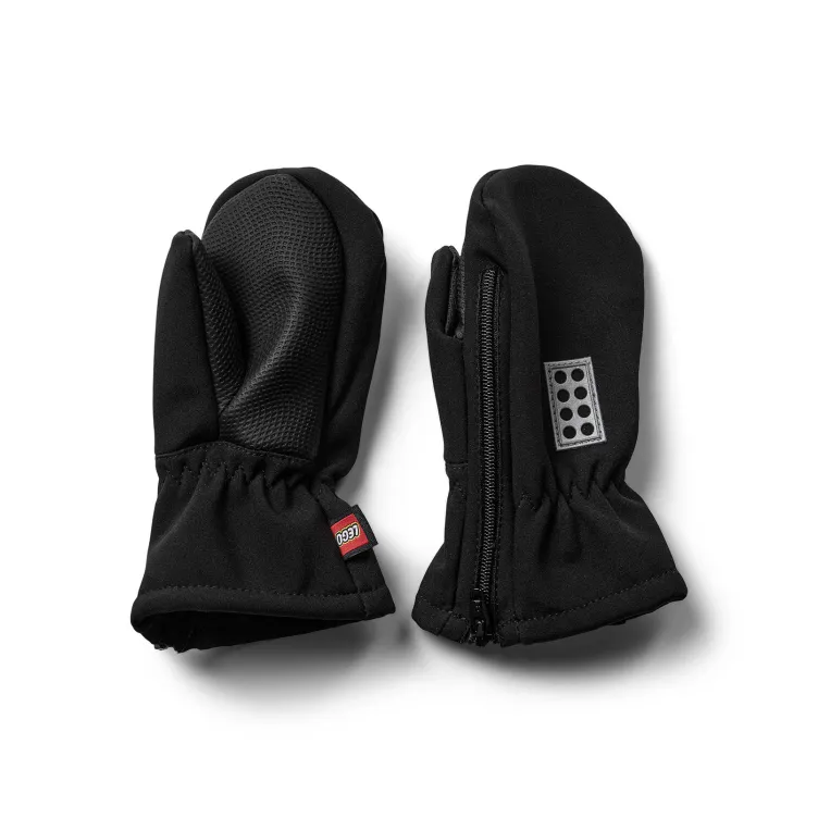 LEGO Iconic softšel rukavice bez prstiju, crna - 80