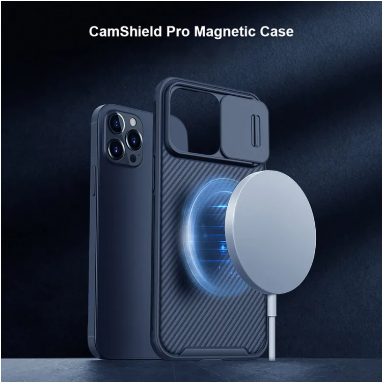 Maska Nillkin CamShield Pro Magnetic za iPhone 13 Pro Max plava
