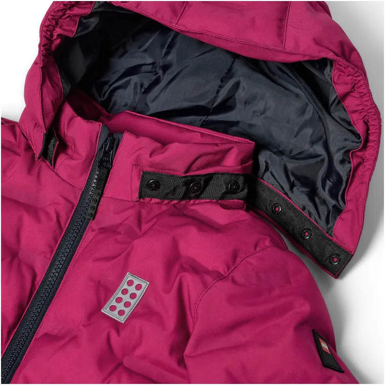 LEGO Iconic ski jakna, tamno roze - 164