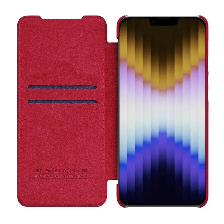 Maska na preklop Nillkin Qin Pro za iPhone 14 Plus crvena