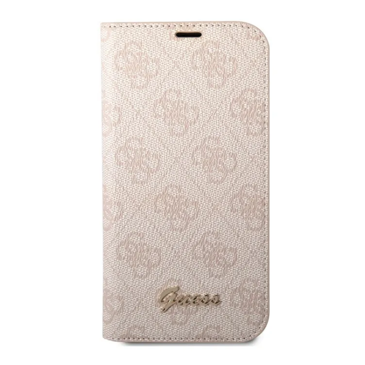 Maska na preklop Guess PC/ TPU 4G Metal Camera Outline Book za iPhone 14 Pro Max Pink