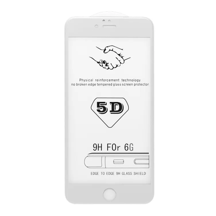 Zastitno staklo 5D FULL COVER za iPhone 6 belo