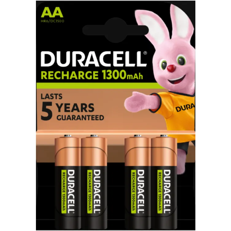 Duracell 1300mAh AA R3 MN2400, PAK4 CK,punjive NiMH baterije (rechargeable Duralock StayCharged 3g)
