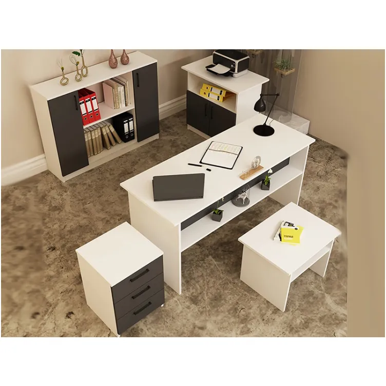 Kancelarijski komplet belo - antracit