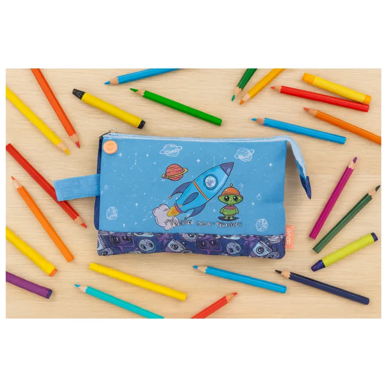 ENSO NEW FRIENDS prazna pernica sa 3 pregrade