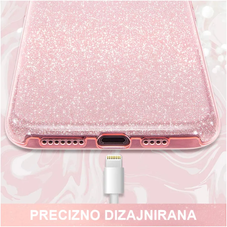 Maska Crystal Dust za iPhone 13 Pro Max zelena.