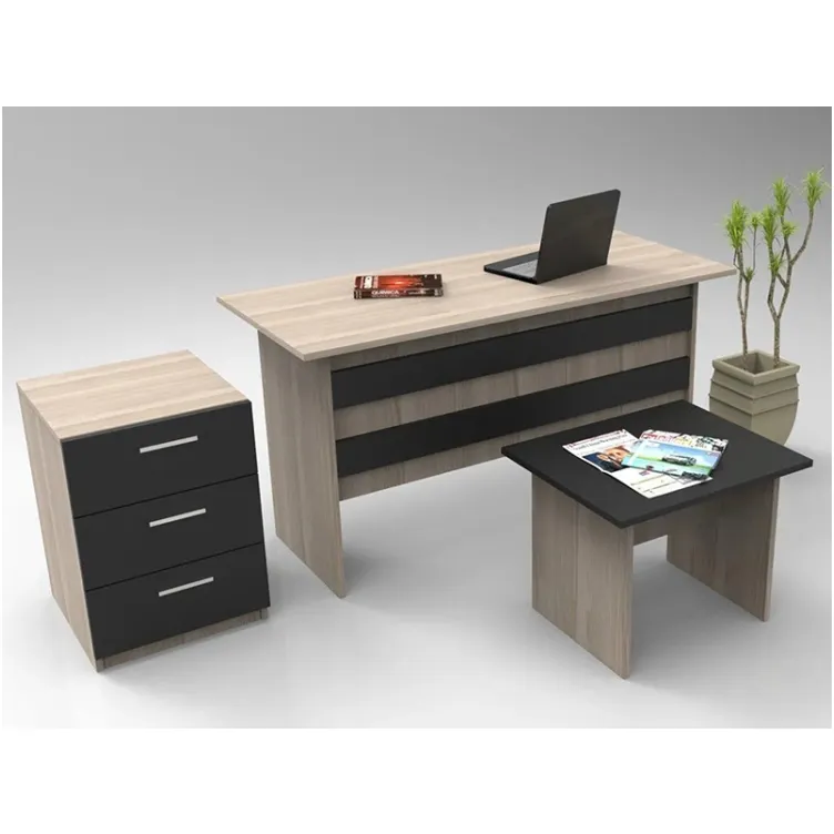 Kancelarijski set Vario crno - hrast