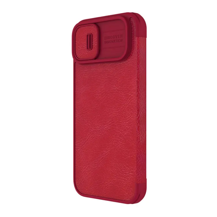 Maska na preklop Nillkin Qin Pro za iPhone 14 Plus crvena
