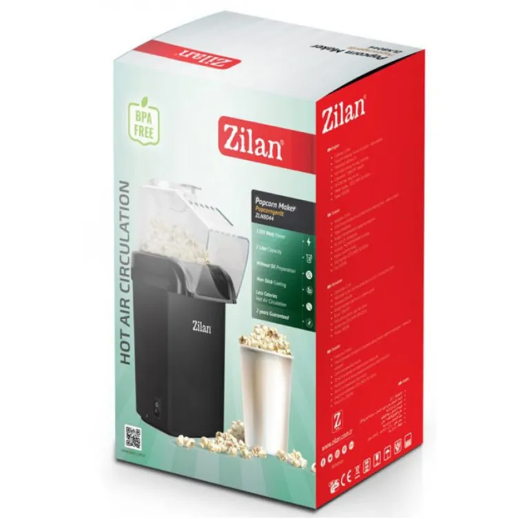 Zilan ZLN8045 BK Aparat za kokice 1200W CRNI