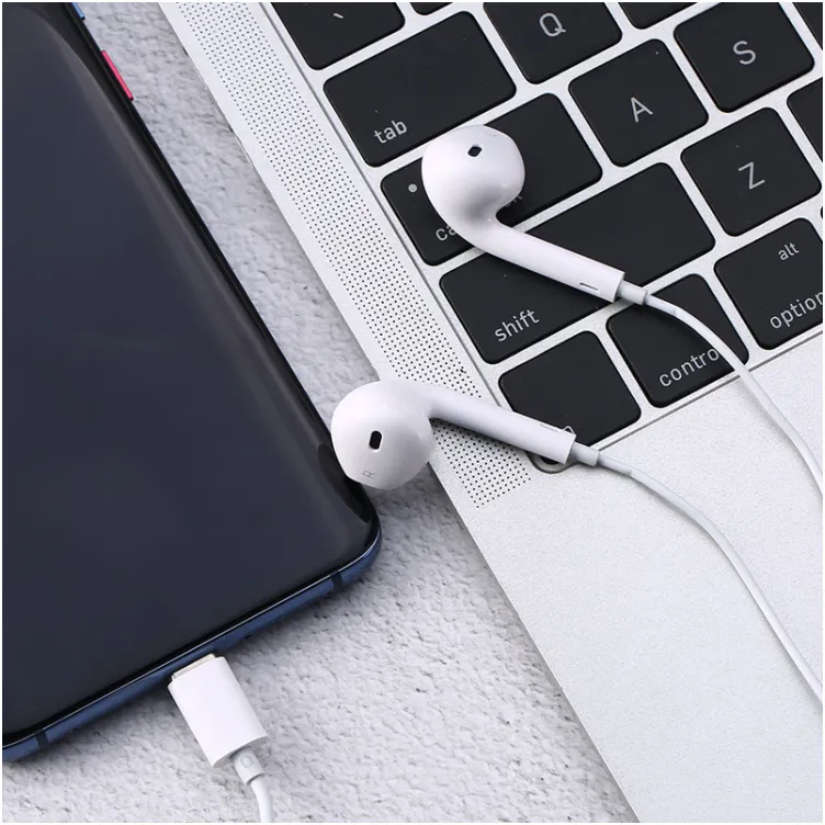 Slusalice Type-C Teracell Evolution R-2 bele