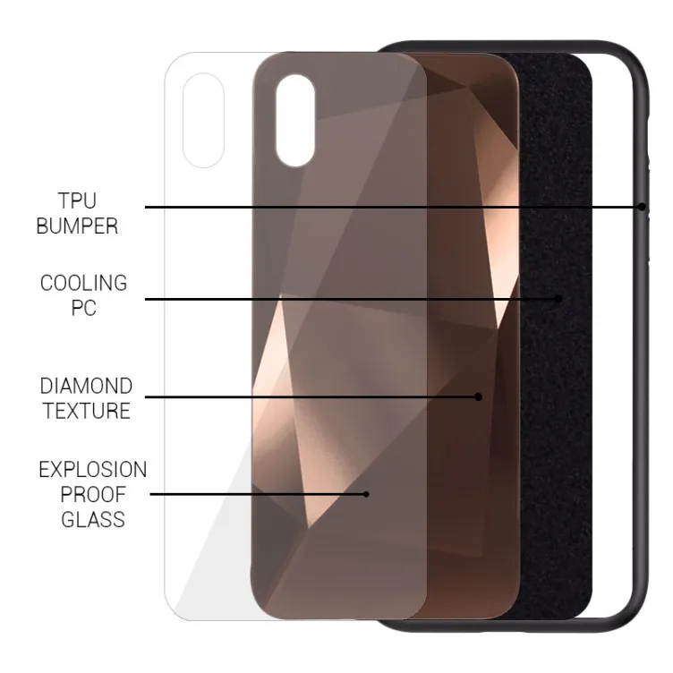 Maska Ice Color za iPhone 7 zlatna