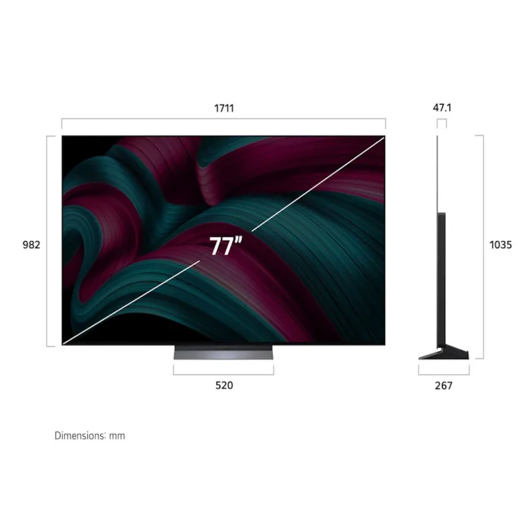 Televizor LG OLED77C51LA/OLED/77"/4K Ultra HD/smart/webOS 25/crna