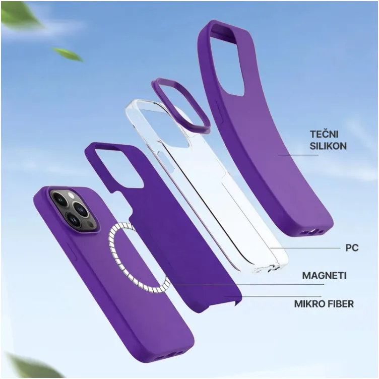 Maska Summer color Mag Case za iPhone 13 crna