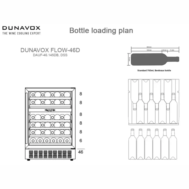 DUNAVOX DAUF-46.145DBH vinska vitrina