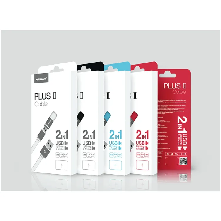 Nillkin USB kabel Plus II 2u1 (Lightning/ Micro) 1,2m plavi.