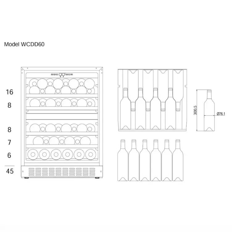 mQuvée WCD60AB-780 vitrina za vina
