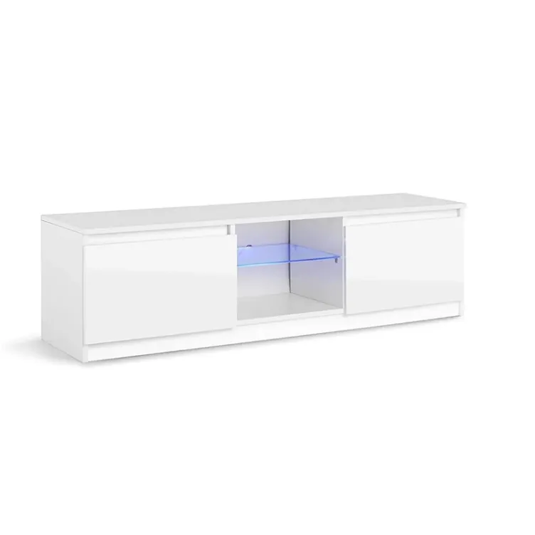 Tv komoda Luxury belo sa led rasvetom