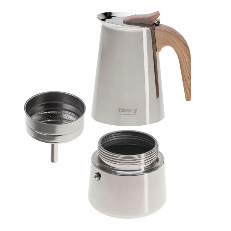 CAMRY CR4424 DŽEZVA ZA ESPRESSO KAFU 9 ŠOLJICA 450ML GAS INDUKCIJA EL. RINGLA