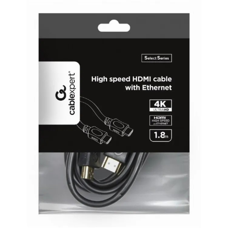CC-HDMI4L-6 Gembird HDMI  kabl v.2.0 ethernet support 3D/4K TV 1.8m (alt. CC-HDMIL-1.8M)