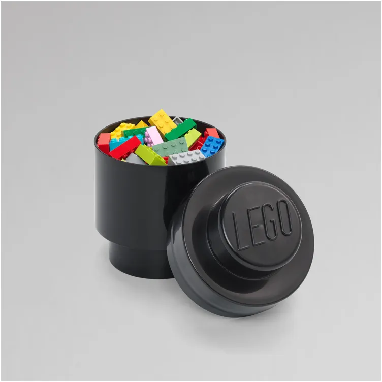 LEGO kutija za odlaganje, okrugla (1): Crna